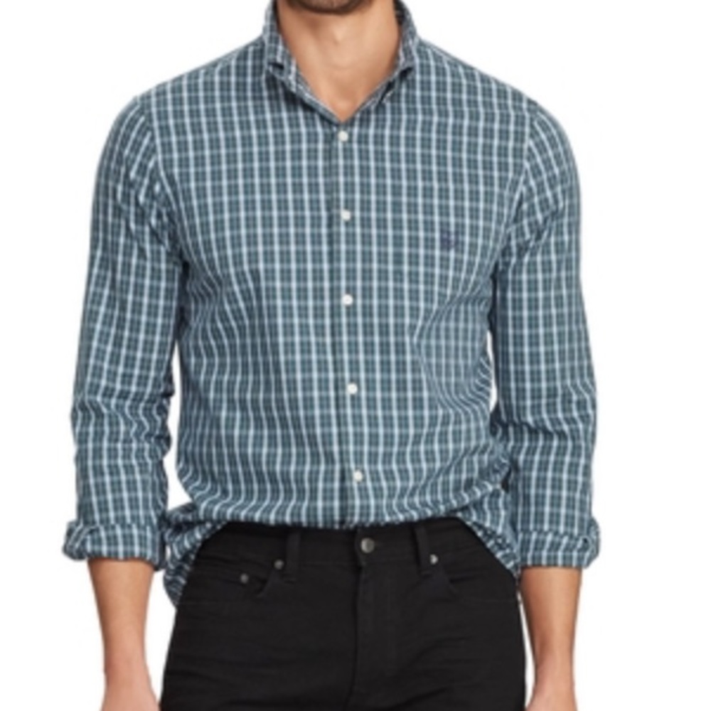 Chaps Easy Care Stretch Button Down Shirt